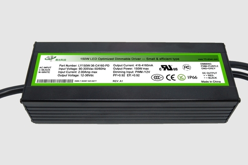 150 Watt, PWM Dimming, LY150W - PD, Compact