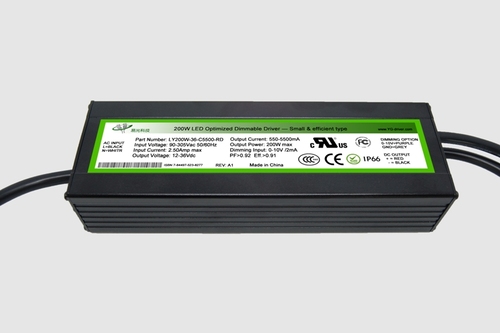 200 Watt, 0-10VDC Dimming, LY200W - RD, Compact